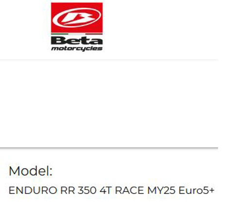 Picture for category ENDURO RR 350 4T RACE MY25 Euro5+