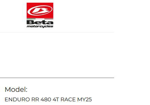 Imagem de categoria ENDURO RR 480 4T RACE MY25
