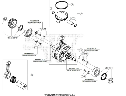 Picture of Cambota/Piston/Biela- Motor