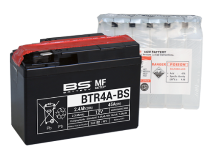 Imagem de Bateria BS BTR4A-BS (c/eletrólito)