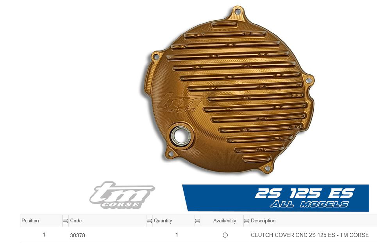 Imagem de Tampa embreagem CNC -  TM CORSE - 2S 125 ES