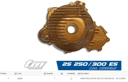 Imagem de Tampa ignição CNC -  TM CORSE - 2S 250/300 ES