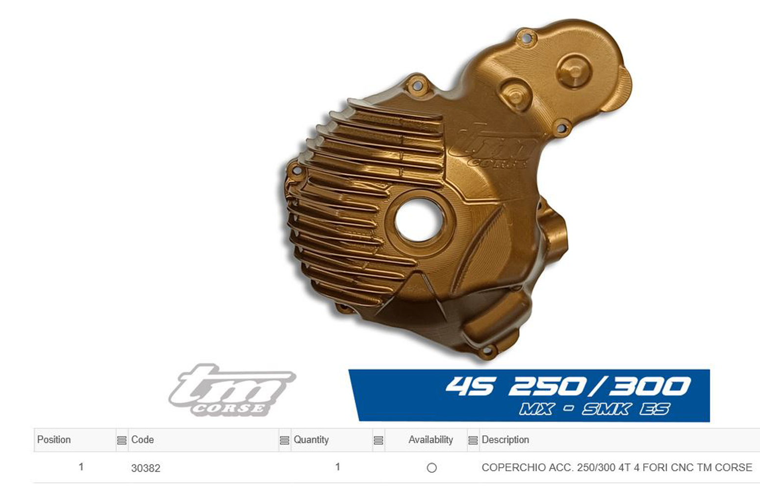 Imagem de Tampa magneto CNC -  TM CORSE - 4S 250/300 - 4 furos