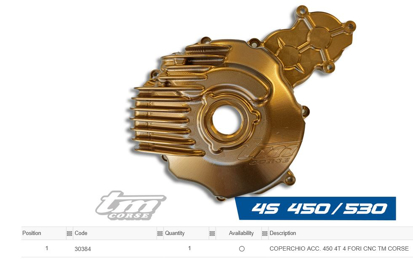 Imagem de Tampa ignição CNC -  TM CORSE - 4T 450 - 4 Furos