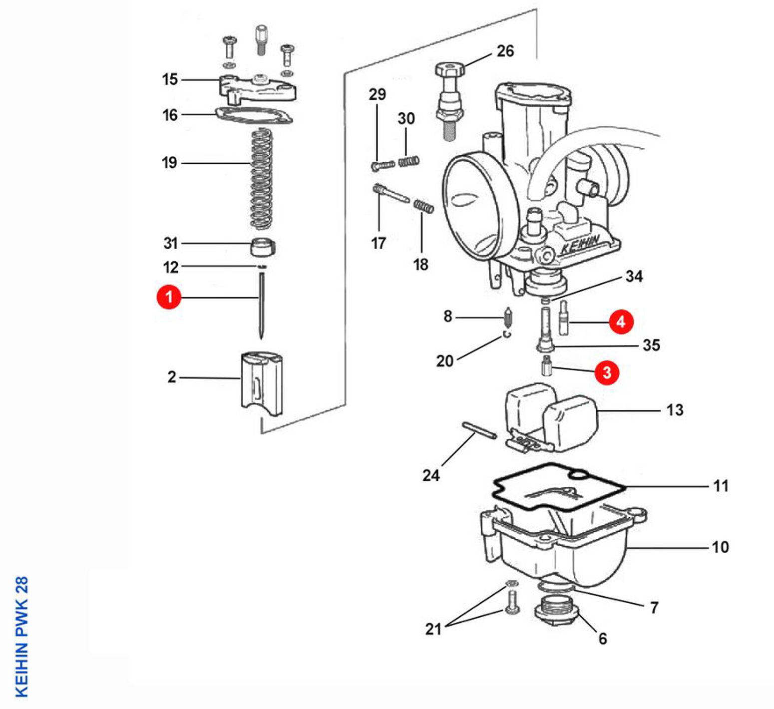 Imagem de Carburador Keihin PWK 28