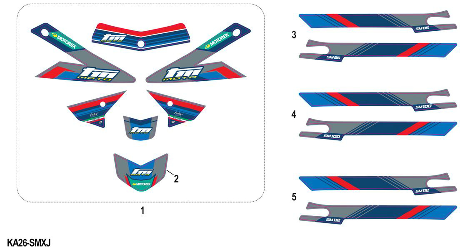 Imagem de Kit de autocolantes - SMX