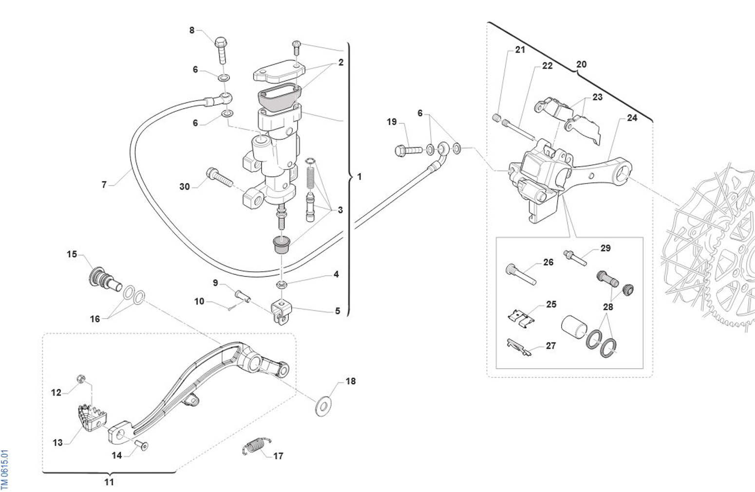 Imagem de Travão de trás
