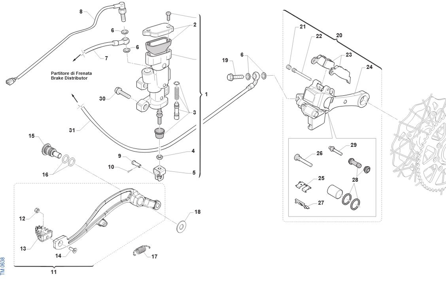 Imagem de Travão de trás
