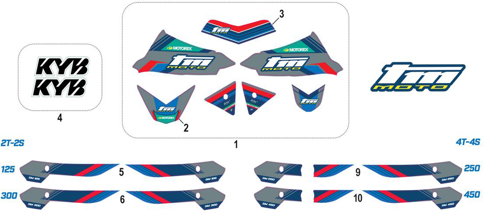 Imagem de Kit de autocolantes SM