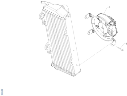 Imagem de Ventoinha do radiador 125 Fi ES