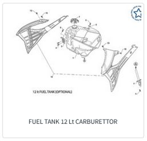 Imagem de categoria Depósito de combustível - 12 Lt - Carburador