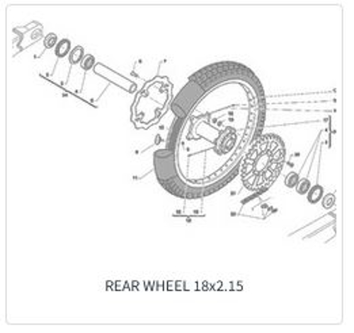 Imagem de categoria Roda de trás 18 x 2.15