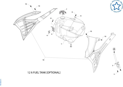 Imagem de Depósito de combustível - 12 Lt - Carb.
