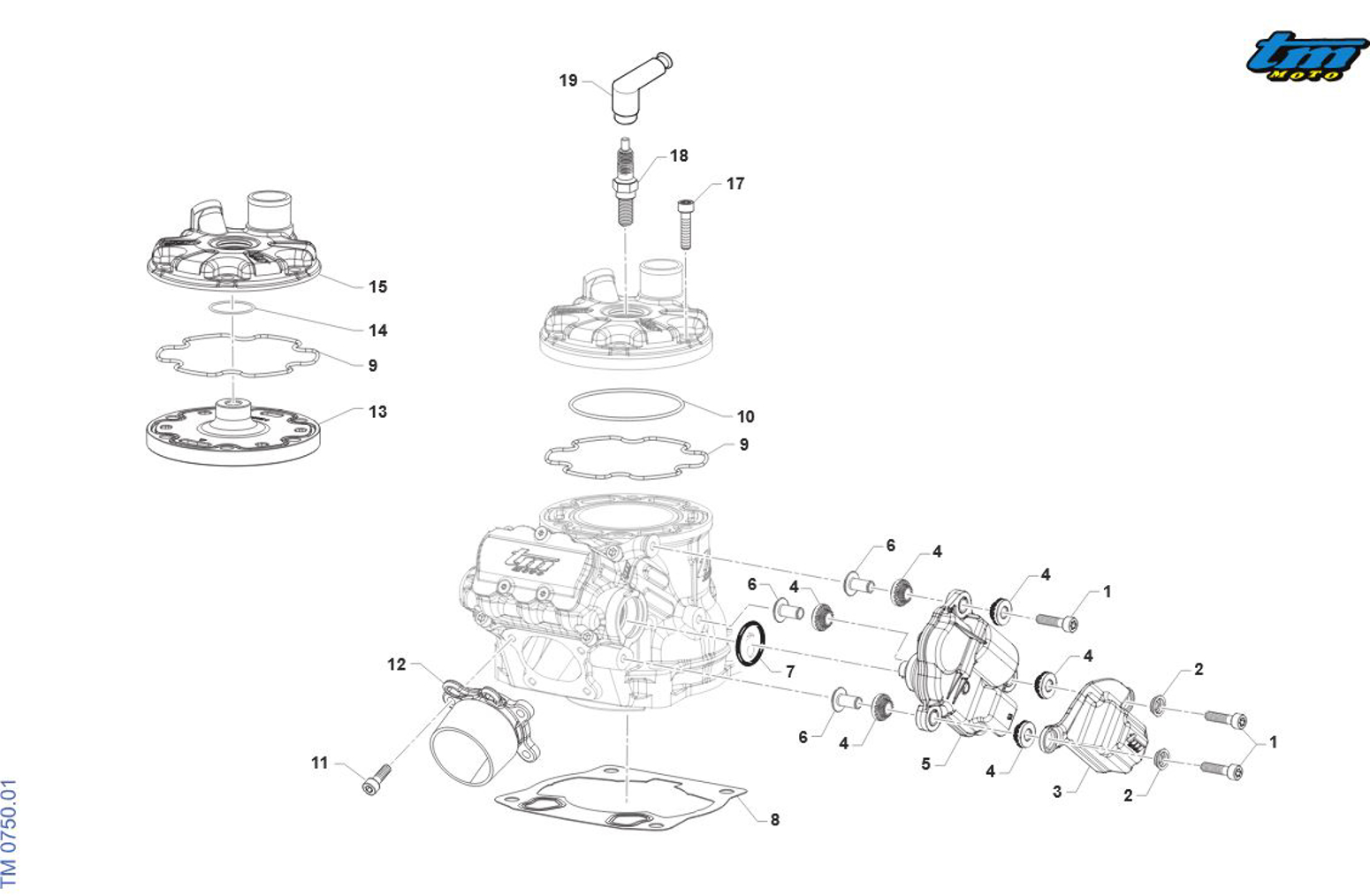 Imagem de Cilindro 01 125 MX/EN - CARB