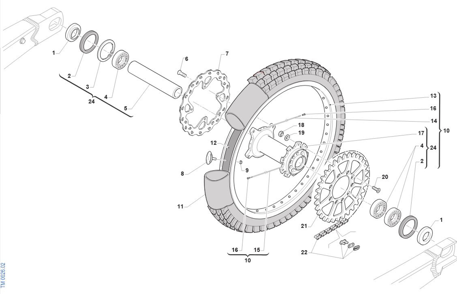 Imagem de Roda de trás 19 x 1.85