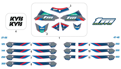 Imagem de Kit de autocolantes - MX