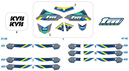 Imagem de Kit de autocolantes - MX Corse