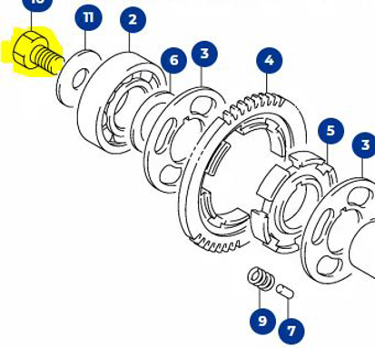 Imagem de Parafuso bujão saída oleo Suzuki RM 125/250