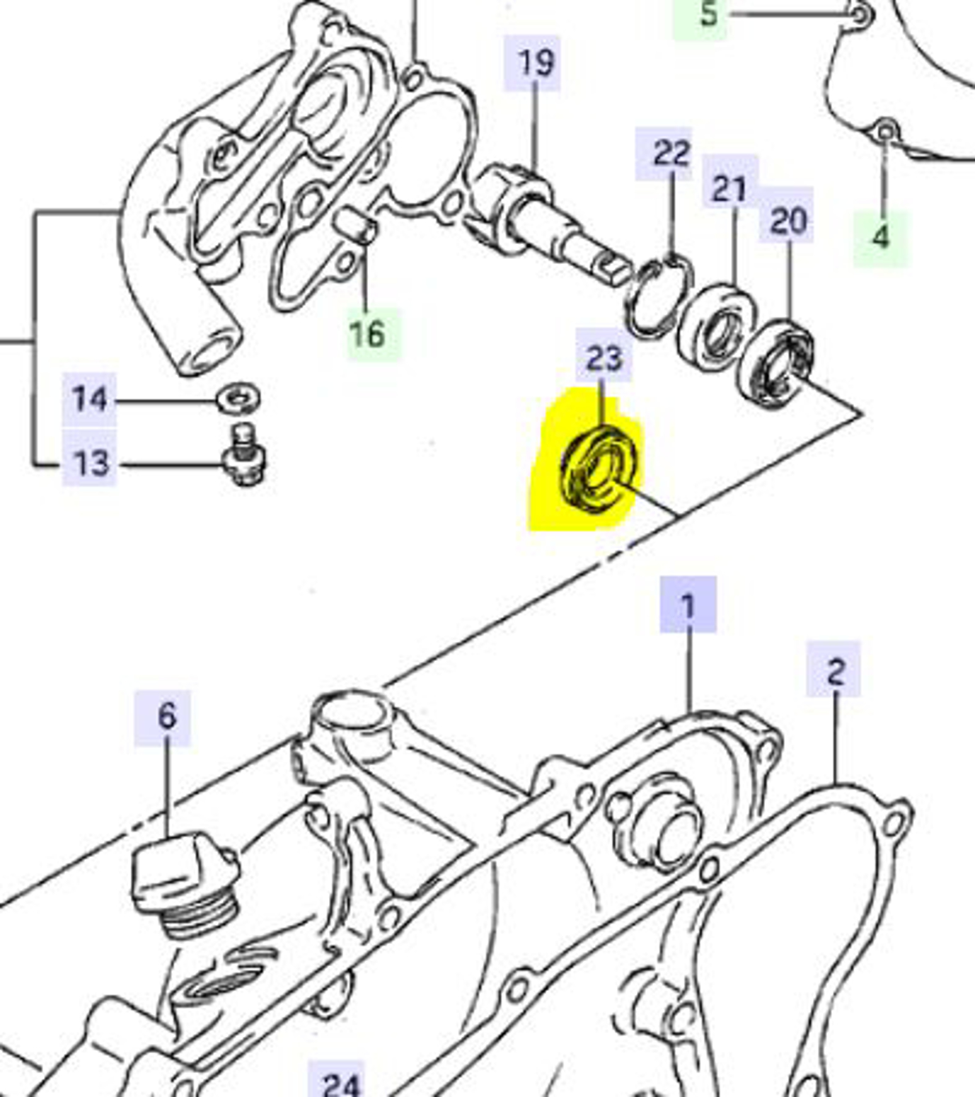 Imagem de Retentor bomba água Suzuki RM 125/250 91/01
