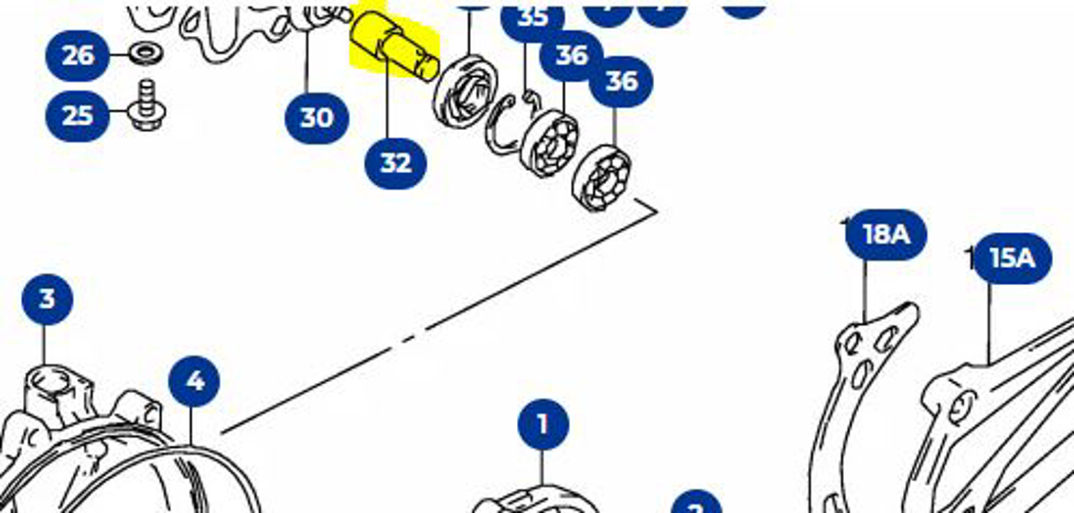 Imagem de Veio bomba água Suzuki RM 125/250 91/95