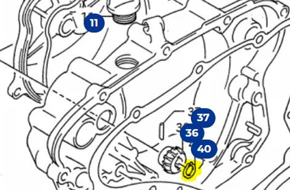 Imagem de Freio veio bomba água Suzuki RM 125/250 91/01