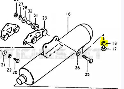 Imagem de Anilha do parafuso purga ponteira Suzuki DR 400