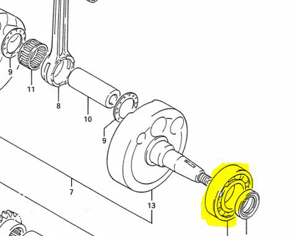 Imagem de Rolamento cambota Suzuki RM 125