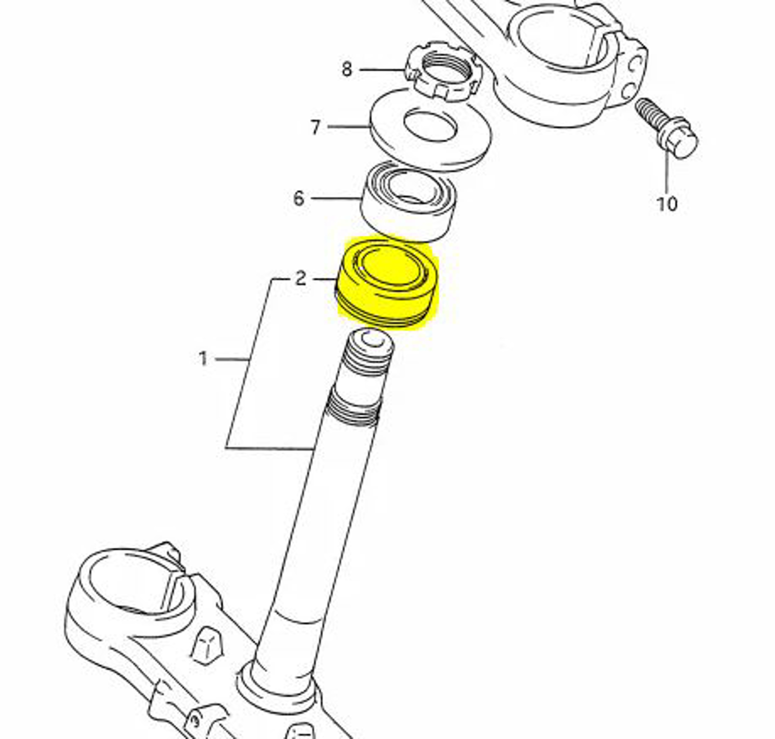 Imagem de Rolamento caixa direção Suzuki RM 125/250