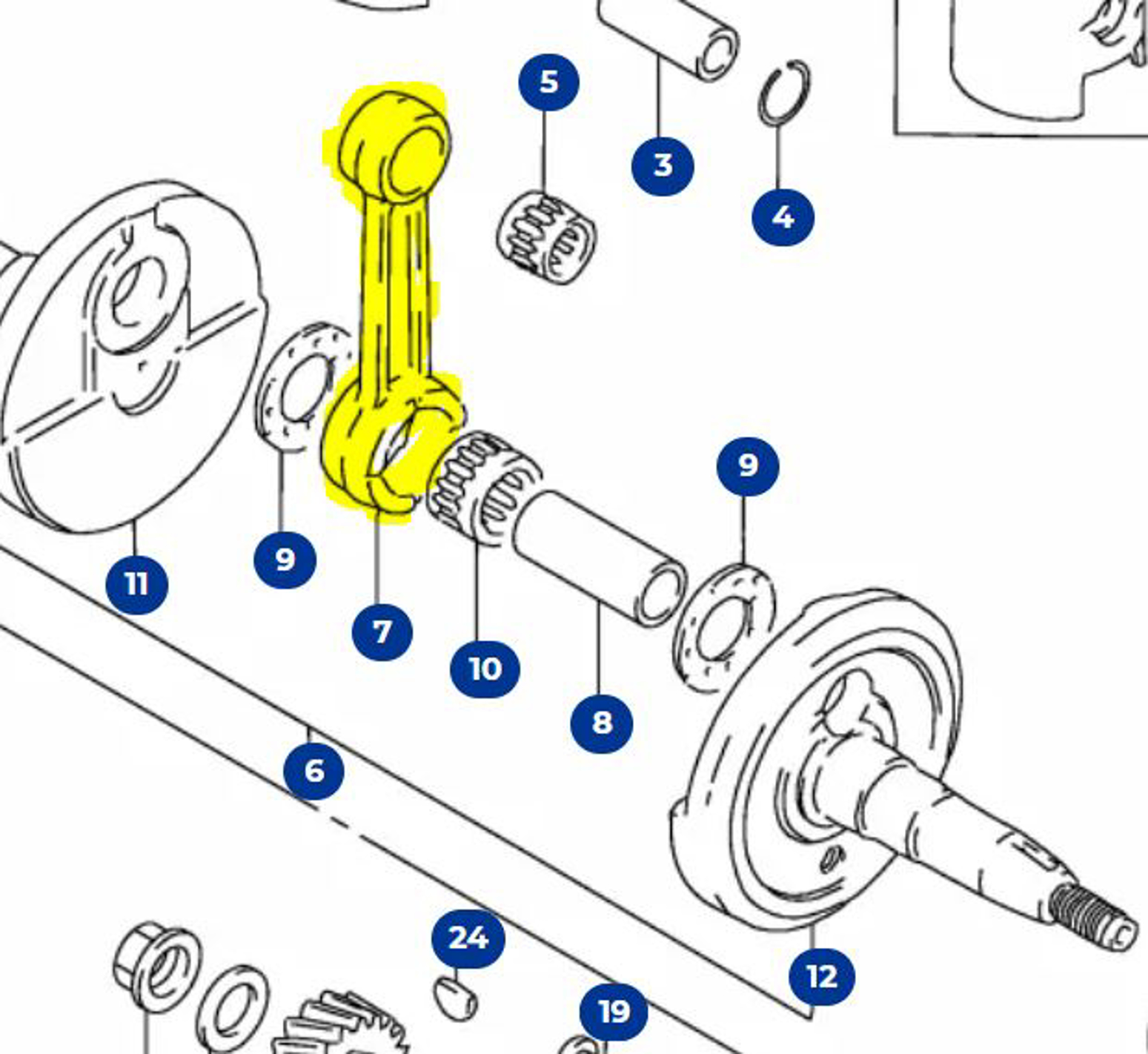 Imagem de Biela "nuda" Suzuki TS 50