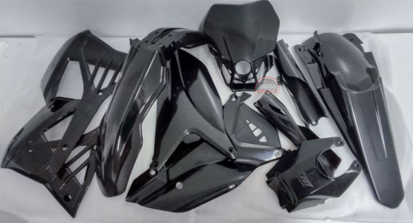 Imagem de Kit plásticos pretos Enduro TM Racing 2T >2022