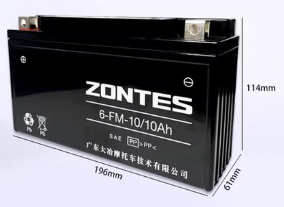 Imagem de Bateria Zontes 125  (6-FM-10/10Ah)