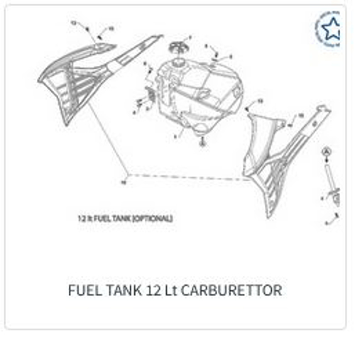 Imagem de categoria Depósito de combustível - 12 Lt CARB