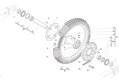 Imagem de Roda de trás 18x1.85