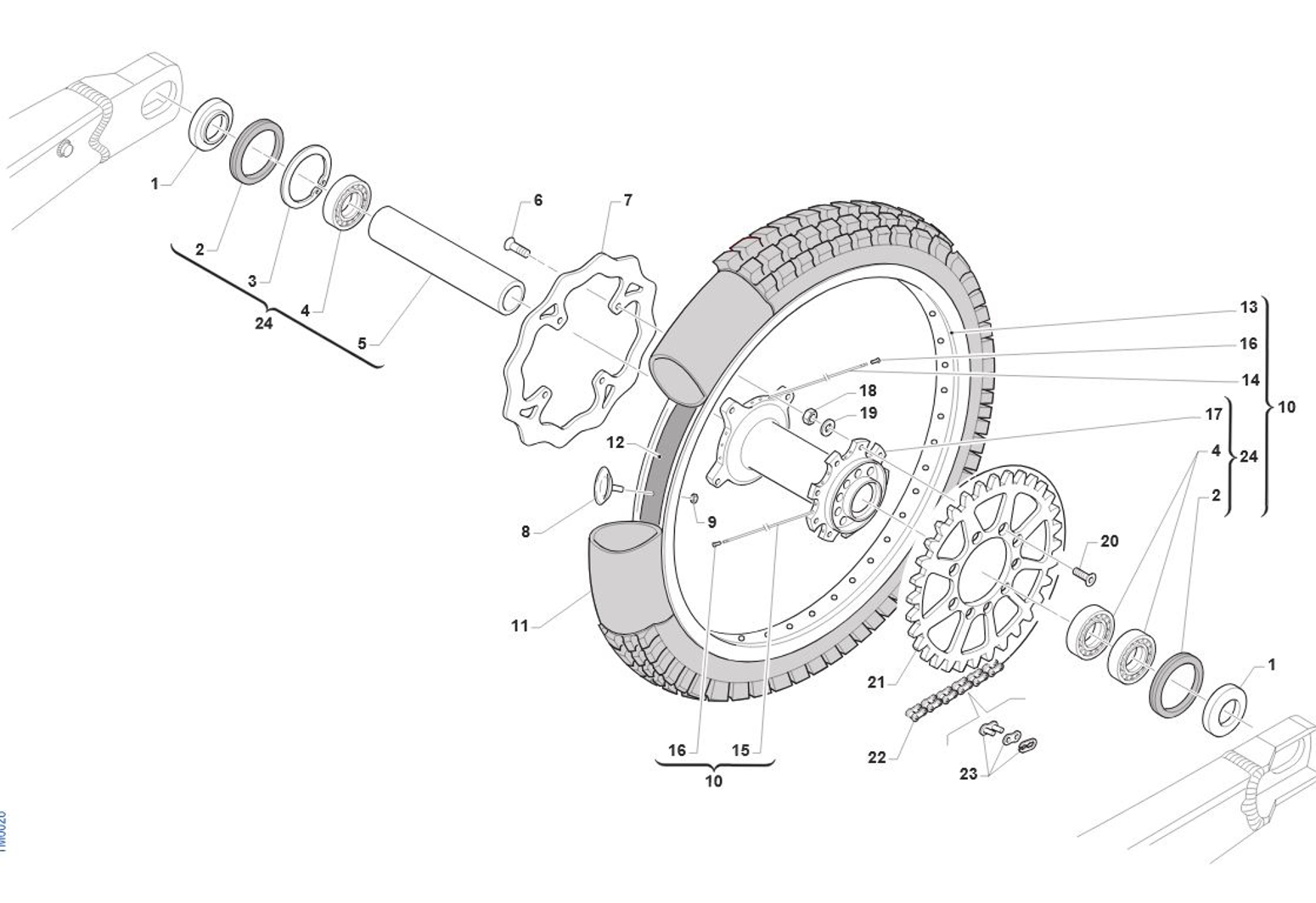 Imagem de Roda de trás 18x2.15