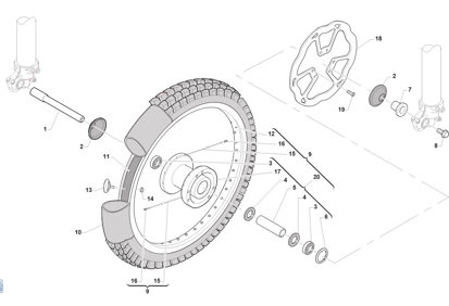 Imagem de Roda da frente