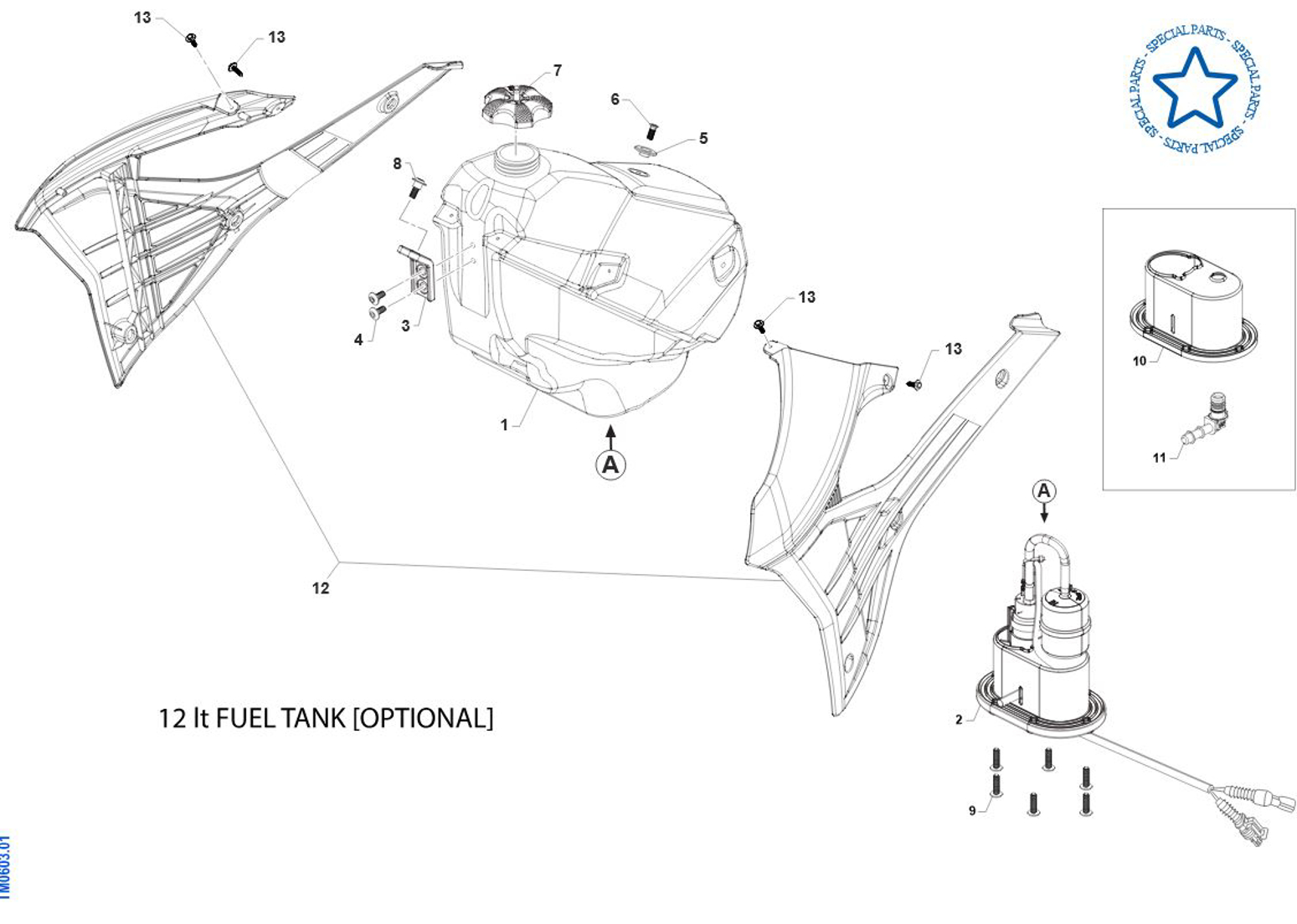 Imagem de Depósito de combustível - 12 Lt Fi