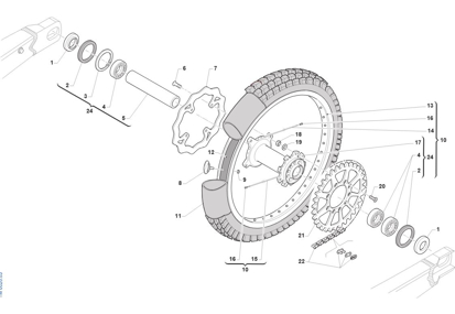 Imagem de Roda de trás 18x2.15