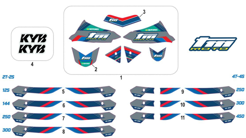 Imagem de categoria Kit de autocolantes - EN