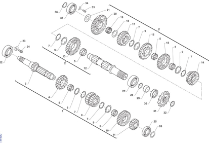 Imagem de Caixa de velocidades - 6v - Emb. anit-deslizante F3