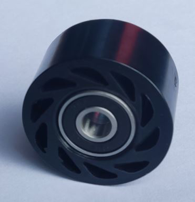 Imagem de Roldana guia corrente Polisport preta 42mm