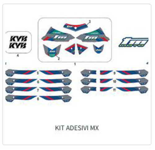 Imagem de categoria Kit de autocolantes - MX