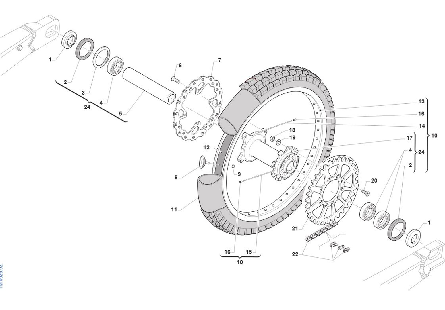 Imagem de Roda de trás 19x2.15
