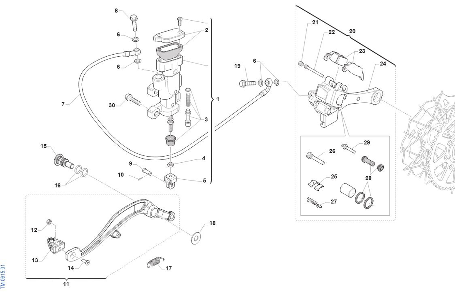 Imagem de Travão de trás