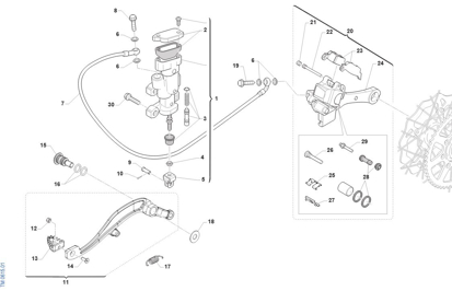 Imagem de Travão de trás