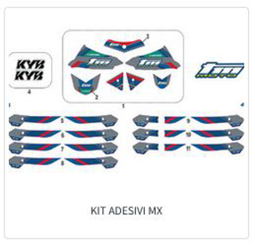 Imagem de categoria Kit de autocolantes - MX