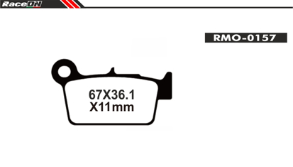 Imagem de Pastilhas travão disco RACEON Moto RMO-0157 Organic Comp.