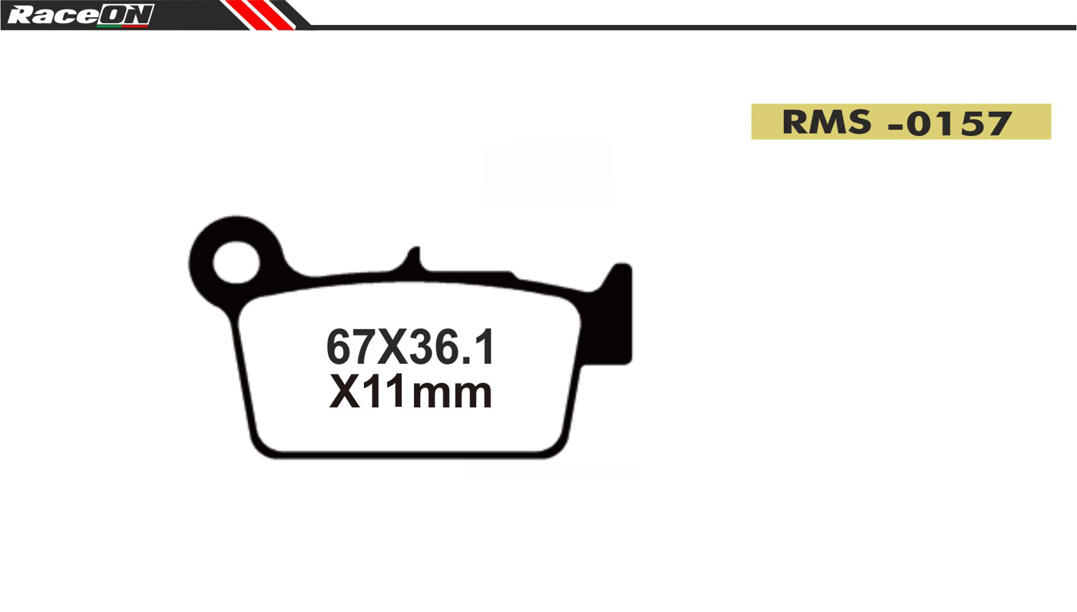 Imagem de Pastilhas travão disco RACEON Moto RMS-0157 Sintered Comp.