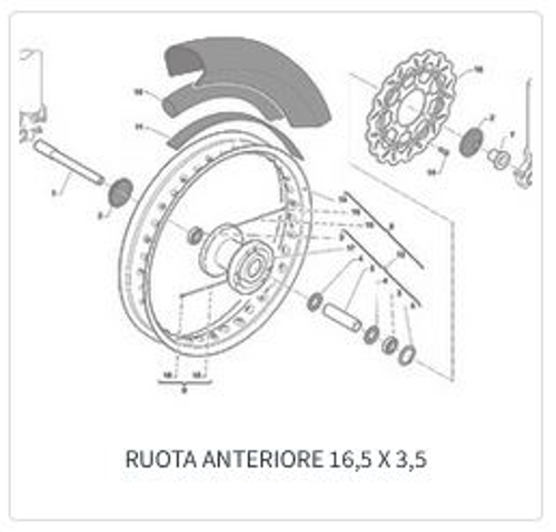 Imagem de categoria Roda da frente 16,5x3,5